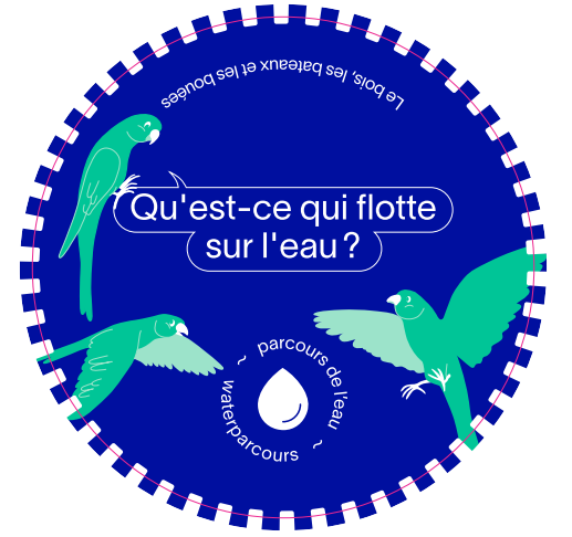 Parcours bleu sur le thème de l'eau