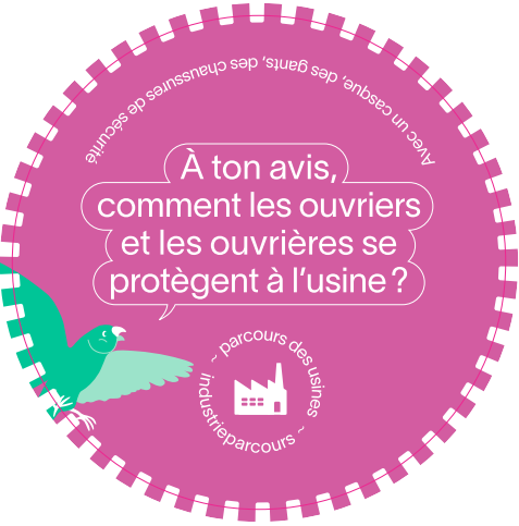 Parcours rose sur le thème de l'usine