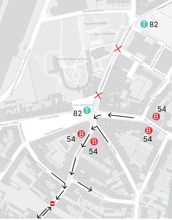carte du quartier saint-denis